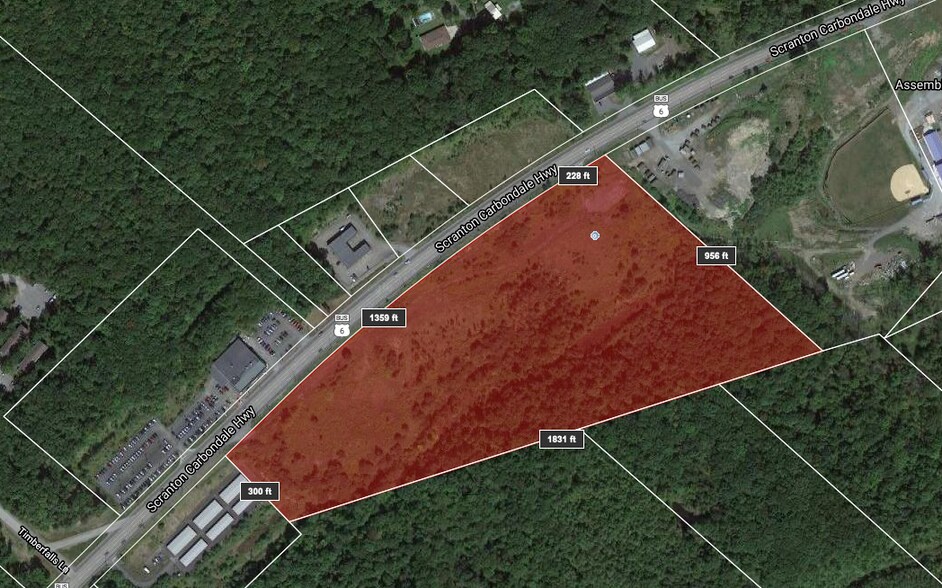 Scranton Carbondale Highway, Blakely, PA for sale - Aerial - Image 1 of 1
