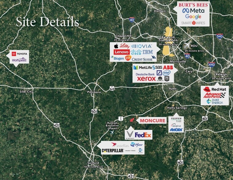 960 Christian Chapel Church, New Hill, NC for sale - Aerial - Image 1 of 2