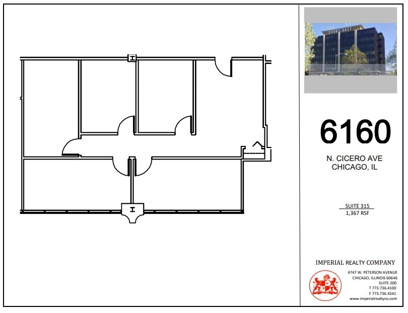 6160 N Cicero Ave, Chicago, IL for lease Floor Plan- Image 1 of 7