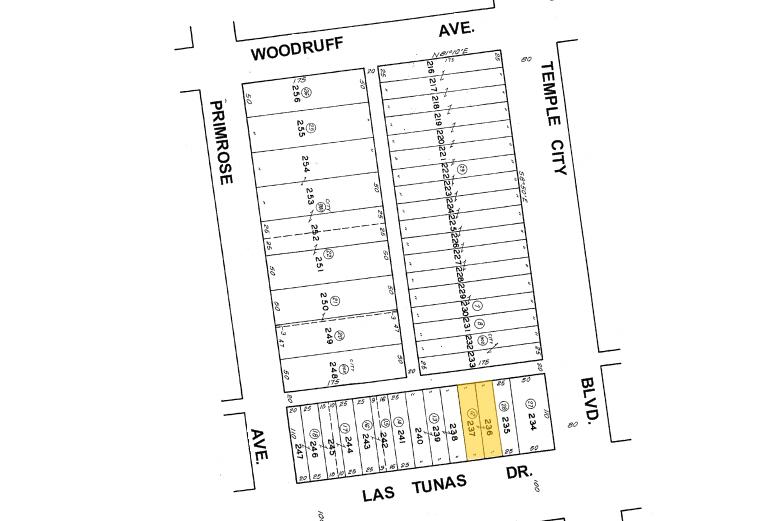 9569 Las Tunas Dr, Temple City, CA for sale - Plat Map - Image 2 of 2