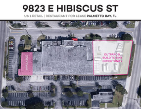 9823 E Hibiscus St, Miami, FL - aerial  map view