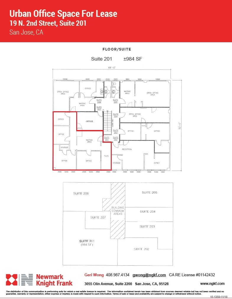 15-19 N 2nd St, San Jose, CA for lease Floor Plan- Image 1 of 1