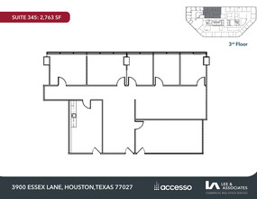 3900 Essex Ln, Houston, TX for lease Floor Plan- Image 1 of 2