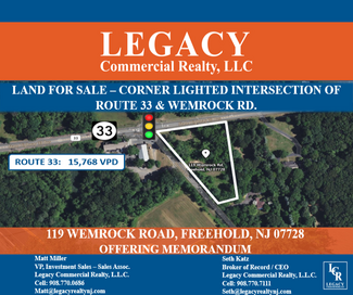 More details for 119 Wemrock Rd, Freehold, NJ - Land for Sale