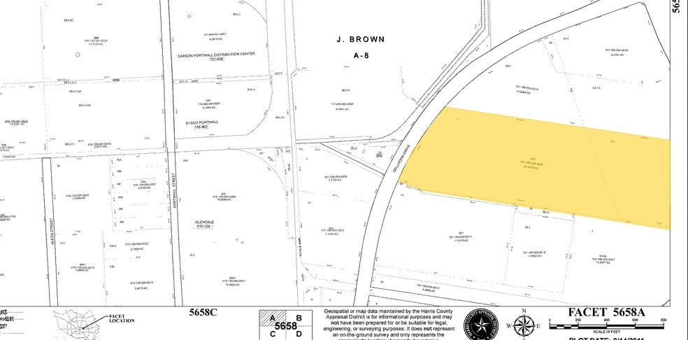 555 Gellhorn Dr, Houston, TX for sale - Plat Map - Image 1 of 1
