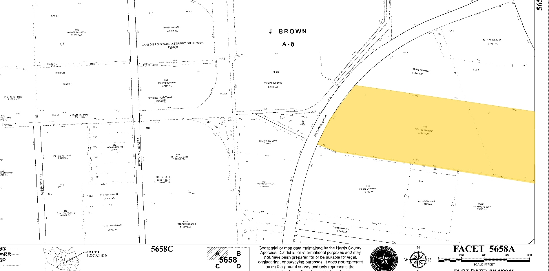 555 Gellhorn Dr, Houston, TX for sale Plat Map- Image 1 of 1
