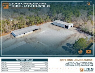 More details for 1130 Washington Rd, Thomson, GA - Industrial for Lease