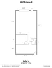 1817 S Horne, Mesa, AZ for lease Floor Plan- Image 2 of 2