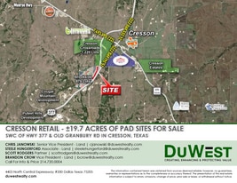 Pad Sites along the New Hwy 377 Bypass - Post Office