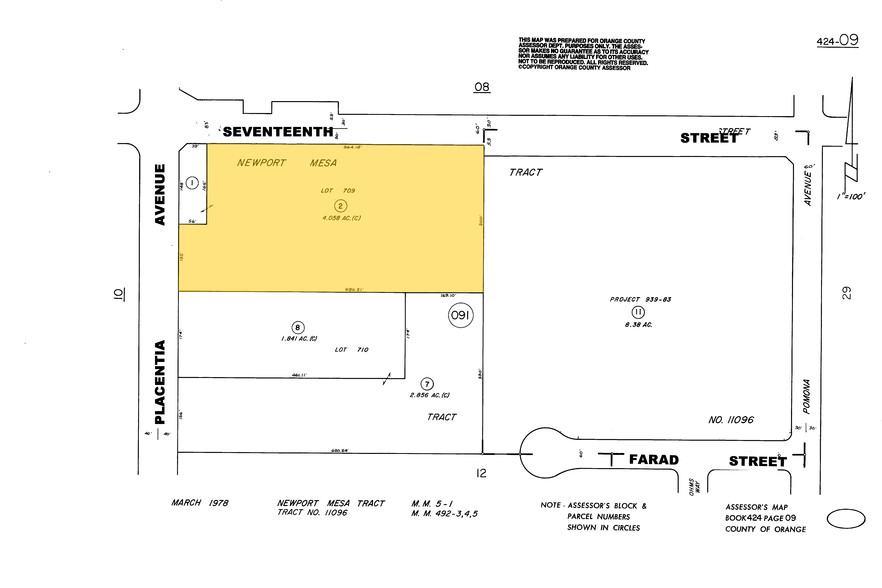 775 W 17th St, Costa Mesa, CA for sale - Plat Map - Image 2 of 6