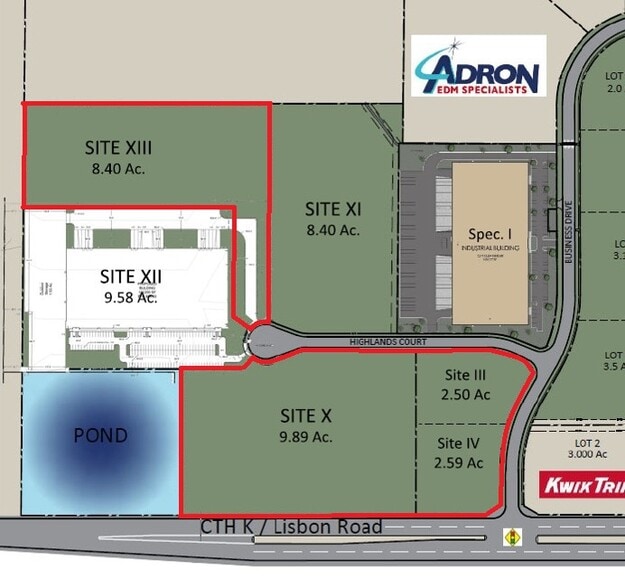W250 N5467 Hwy 164, Sussex, WI for sale - Site Plan - Image 1 of 3