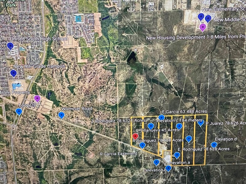 Wormser Rd, Laredo, TX for sale - Aerial - Image 1 of 1