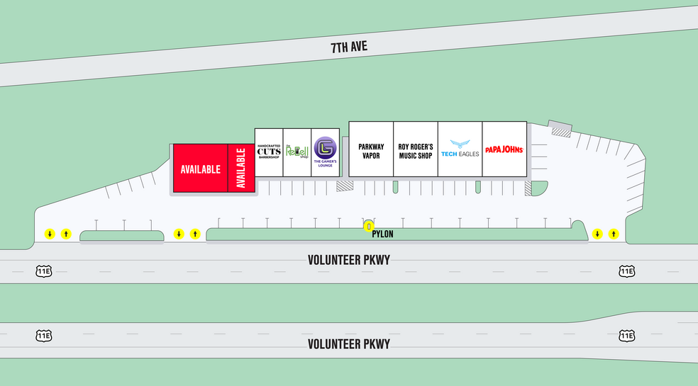 740 Volunteer Pky, Bristol, TN for lease - Site Plan - Image 2 of 8