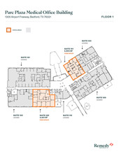 1305 Airport Fwy, Bedford, TX for lease Floor Plan- Image 2 of 2