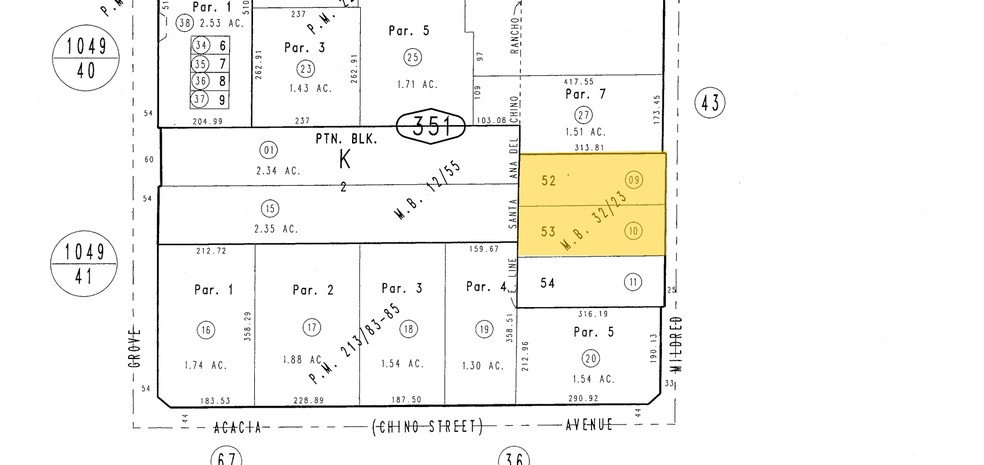 1304 S Mildred St, Ontario, CA for sale - Plat Map - Image 2 of 6