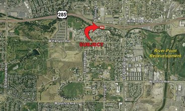 3535 S Irving St, Sheridan, CO - aerial  map view