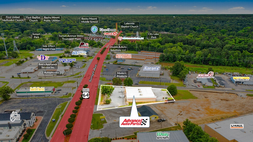 1917 Sunset Ave, Rocky Mount, NC for sale - Building Photo - Image 2 of 5