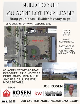 More details for 9878 N Government Way, Hayden, ID - Land for Lease