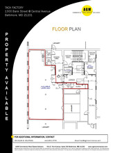 1300 Bank St, Baltimore, MD for lease Floor Plan- Image 1 of 1