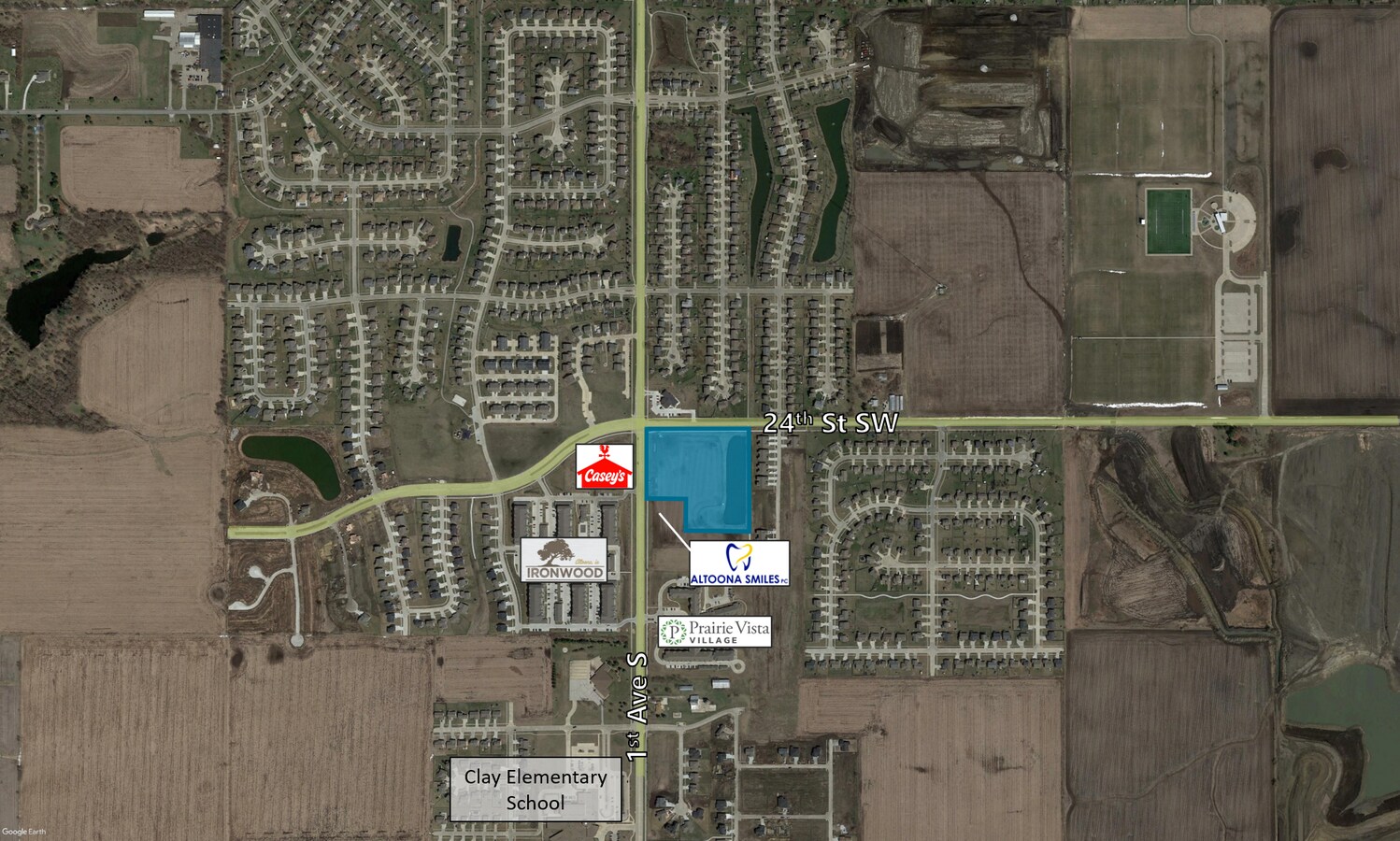 1st, Altoona, IA 50009 SEC 1st Ave S & 24th St SW Development Land