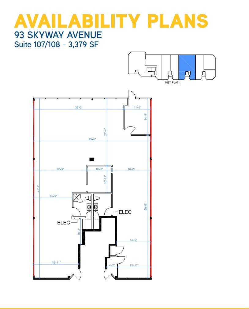 87 Skyway Ave, Toronto, ON for lease Floor Plan- Image 1 of 10
