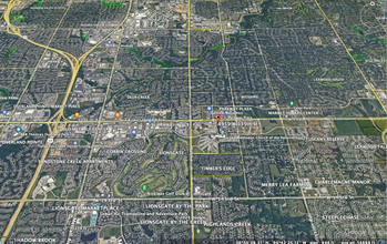 4951-4957 W 135th St, Leawood, KS - aerial  map view