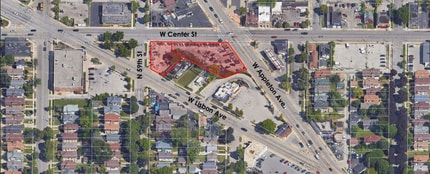 5801 W Center St & 2674 N 59th St, Milwaukee, WI - AERIAL map view