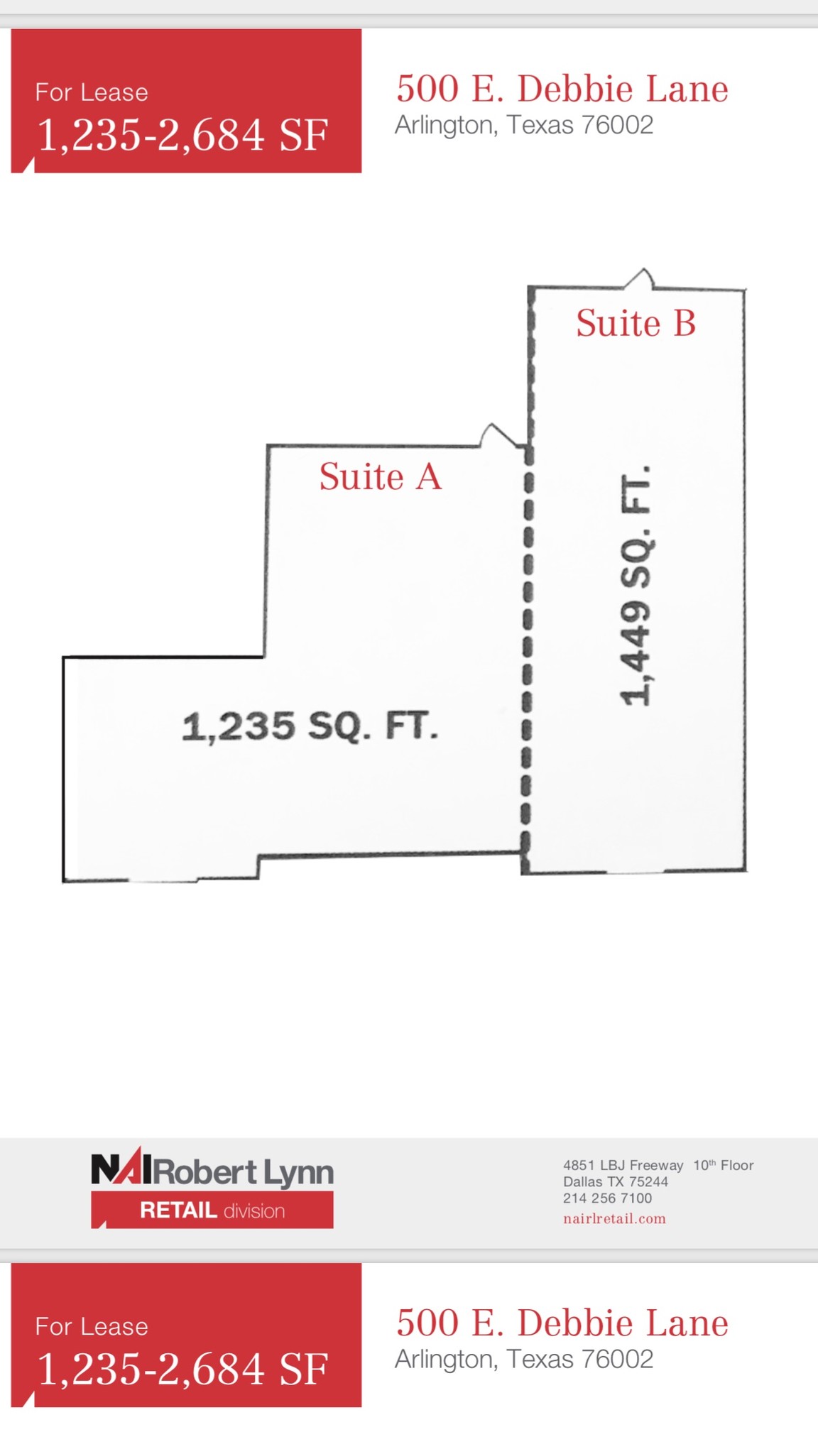 500 E Debbie Ln, Arlington, TX for sale Floor Plan- Image 1 of 1