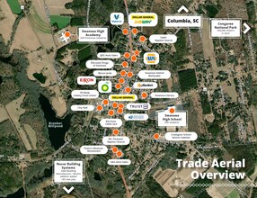 605 N Church St, Swansea, SC - AERIAL  map view