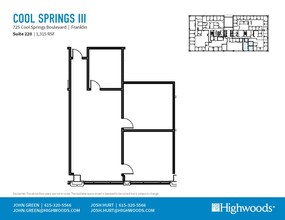 725 Cool Springs Blvd, Franklin, TN for lease Floor Plan- Image 1 of 1