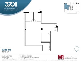 3701 Algonquin Rd, Rolling Meadows, IL for lease Floor Plan- Image 1 of 7