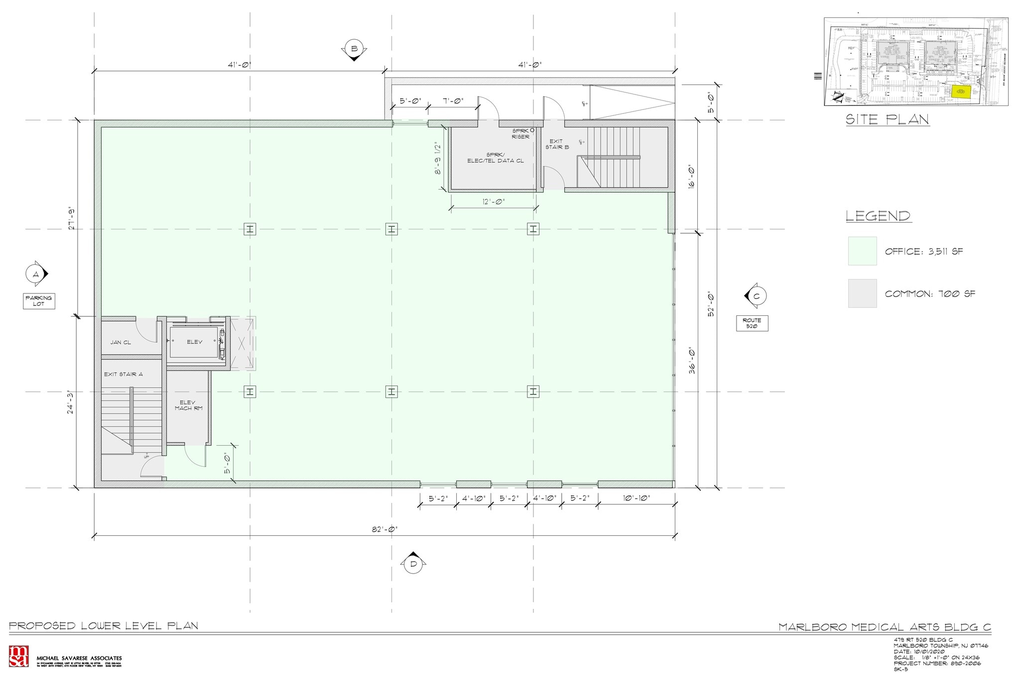 479 Route 520, Marlboro, NJ for lease Site Plan- Image 1 of 3