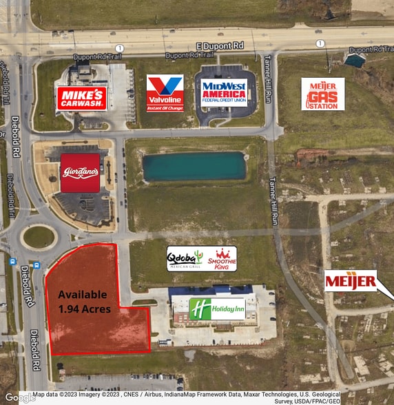 10012 Diebold Rd, Fort Wayne, IN for sale - Aerial - Image 2 of 8