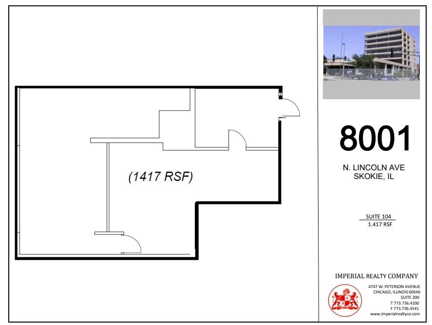 8001 Lincoln Ave, Skokie, IL for sale Floor Plan- Image 1 of 1