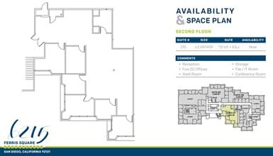 6215 Ferris Sq, San Diego, CA for lease Floor Plan- Image 2 of 2