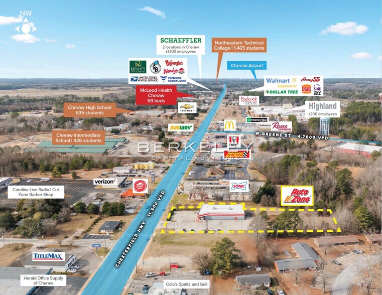 306 Chesterfield Hwy, Cheraw, SC 29520 AutoZone