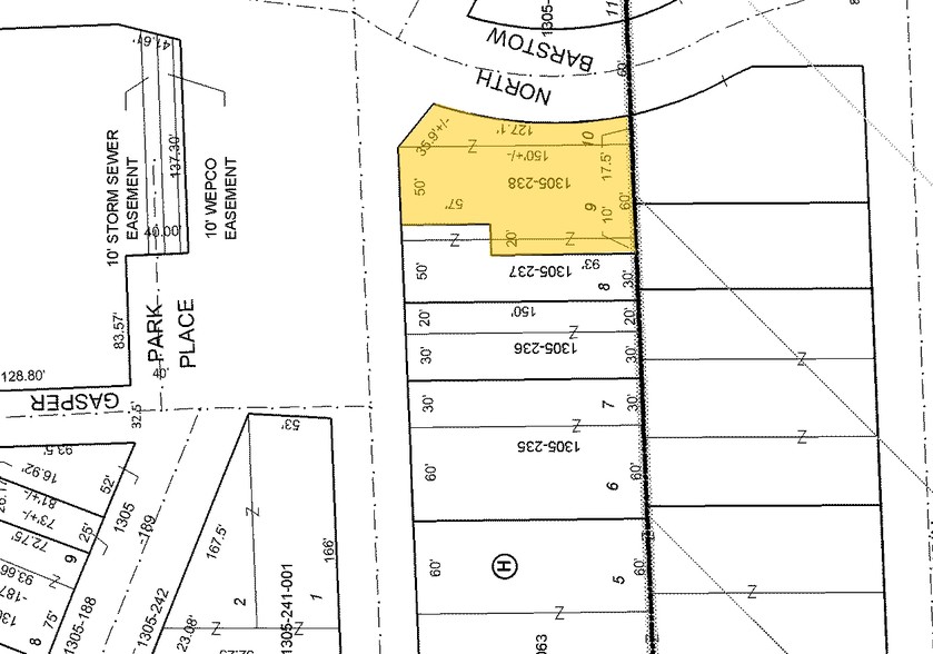 209-221 South St, Waukesha, WI for lease - Plat Map - Image 2 of 2