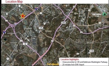 7065 Columbia Gateway Dr, Columbia, MD - AERIAL  map view