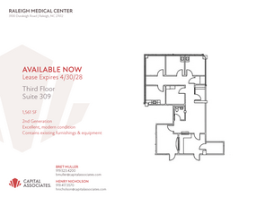 3100 Duraleigh Rd, Raleigh, NC for lease Floor Plan- Image 1 of 1