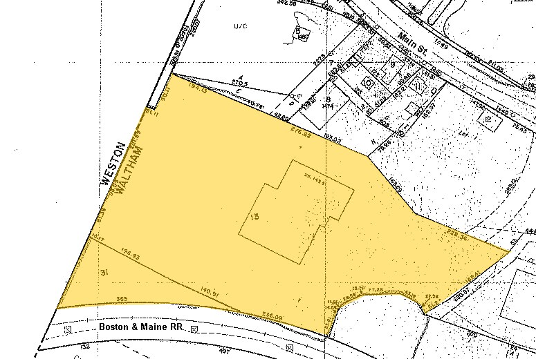 1432 Main St, Waltham, MA for sale - Plat Map - Image 1 of 1