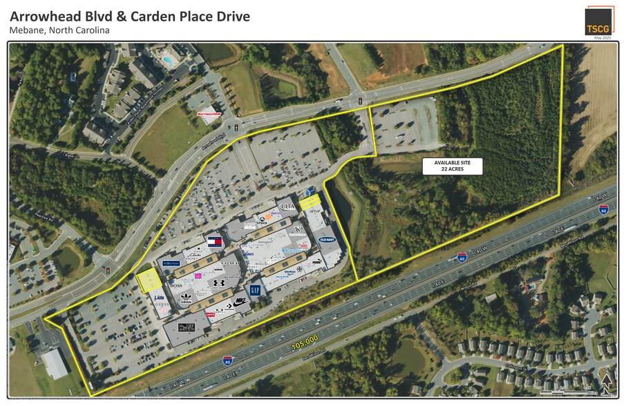 4000 Arrowhead Blvd, Mebane, NC for lease - Aerial - Image 1 of 13