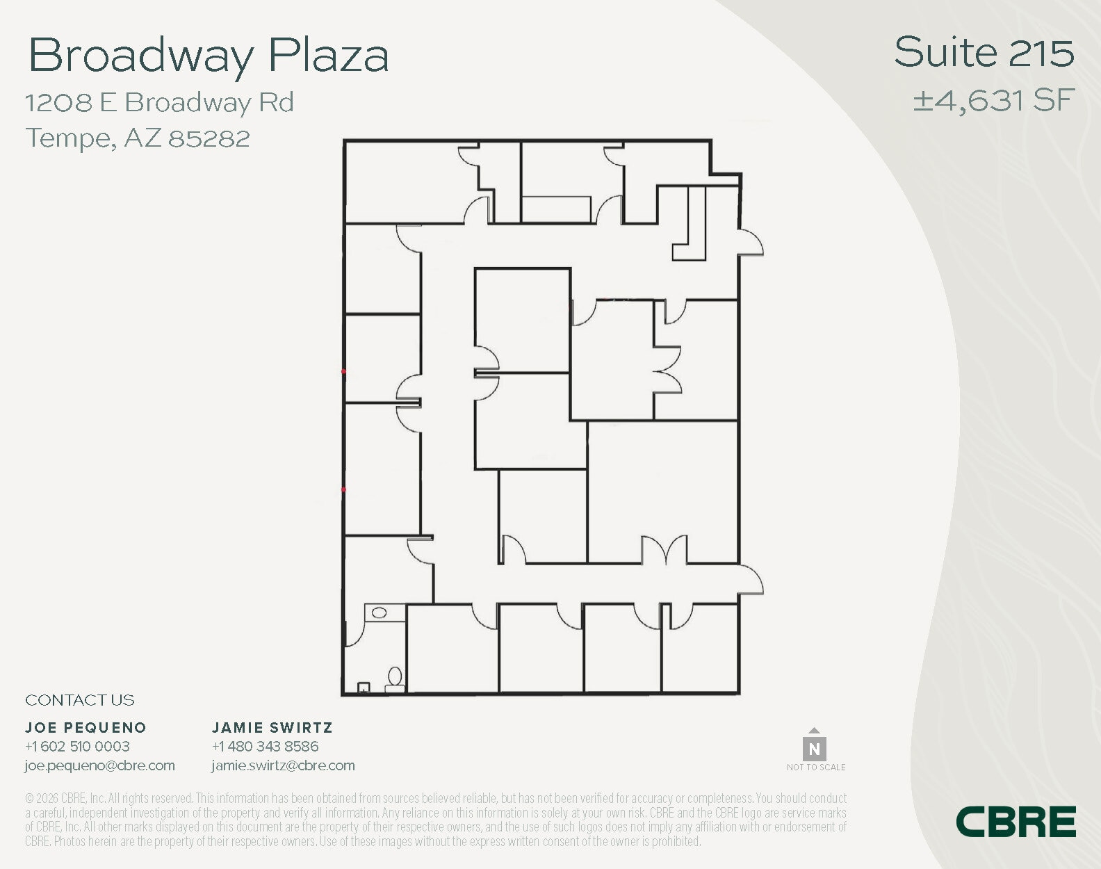 1232 E Broadway Rd, Tempe, AZ for lease Floor Plan- Image 1 of 1