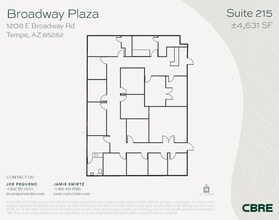 1232 E Broadway Rd, Tempe, AZ for lease Floor Plan- Image 1 of 1