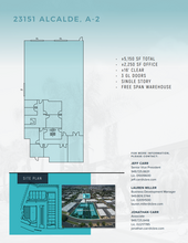 23151 Alcalde Dr, Laguna Hills, CA for lease Floor Plan- Image 1 of 1