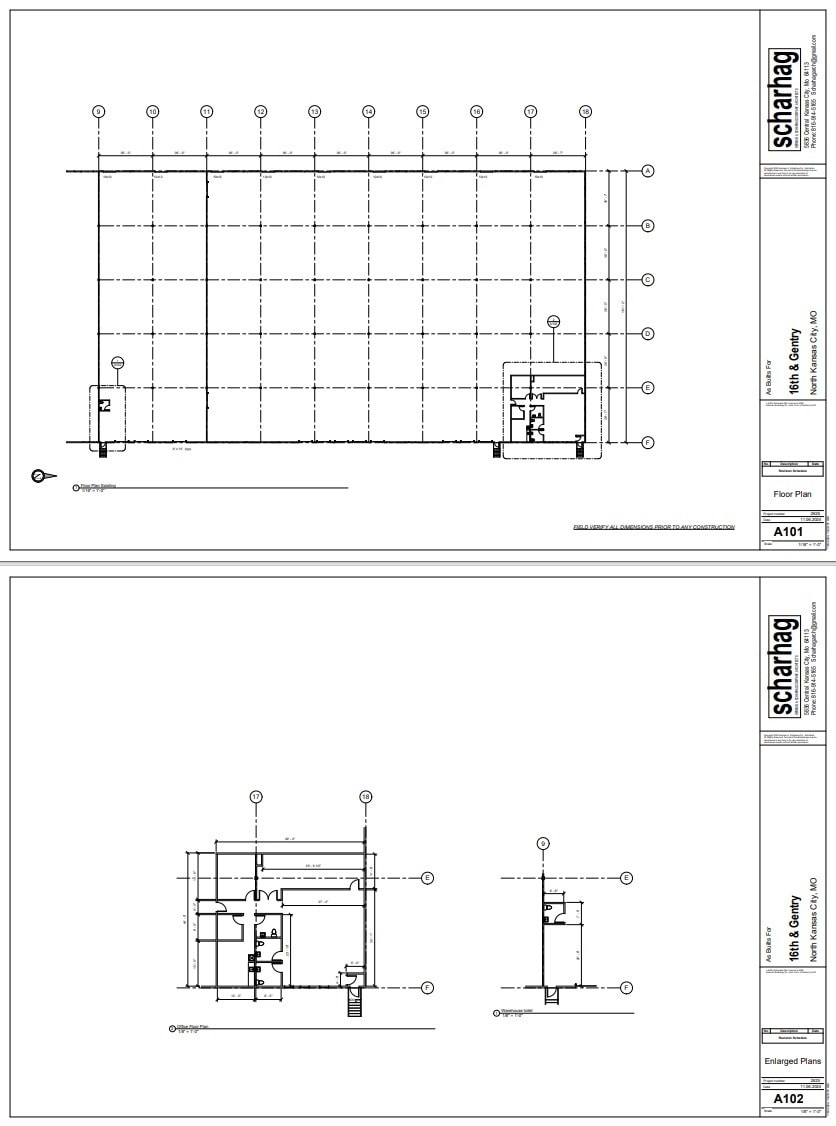 1502-1548 Gentry St, North Kansas City, MO for lease Floor Plan- Image 1 of 1