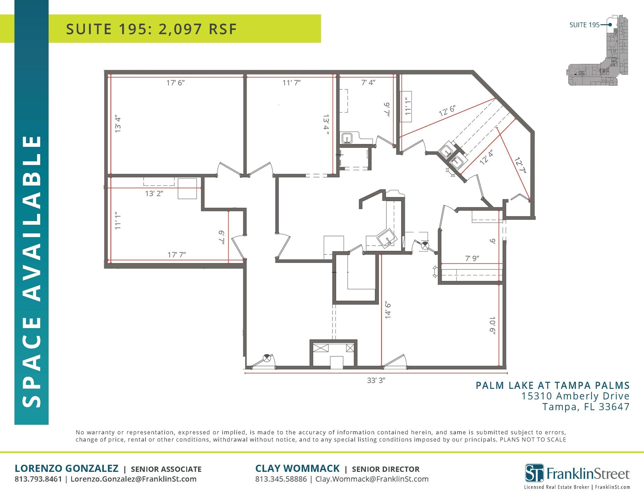 15310 Amberly Dr, Tampa, FL for lease Floor Plan- Image 1 of 1
