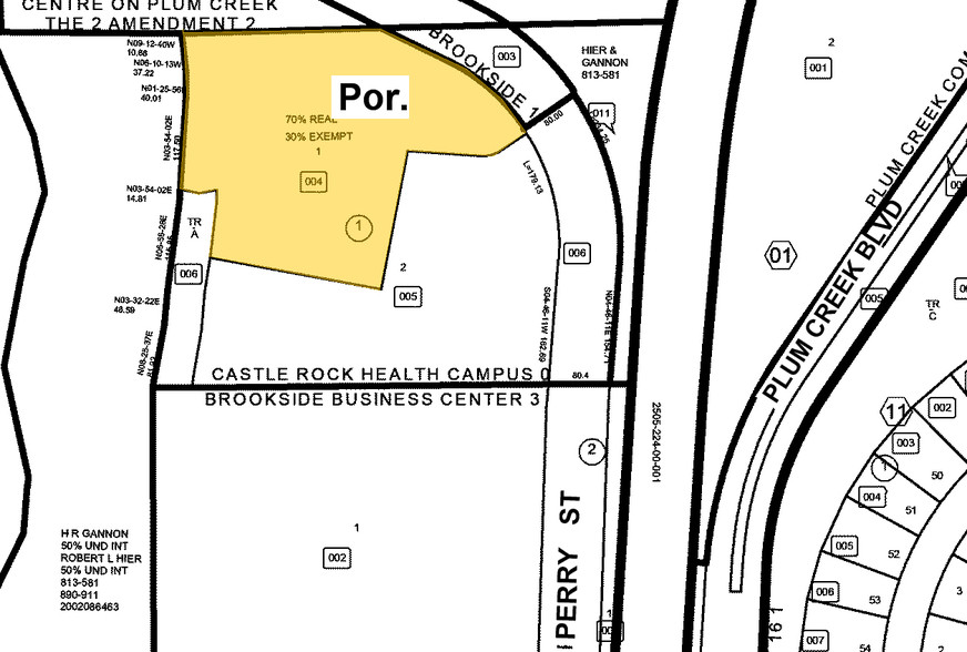 1001 S Perry St, Castle Rock, CO for sale - Plat Map - Image 1 of 1