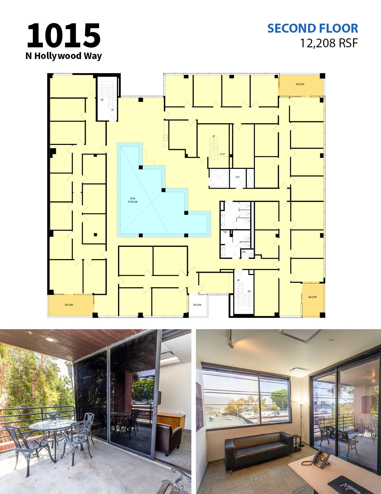 1015 N Hollywood Way, Burbank, CA for lease Floor Plan- Image 1 of 3