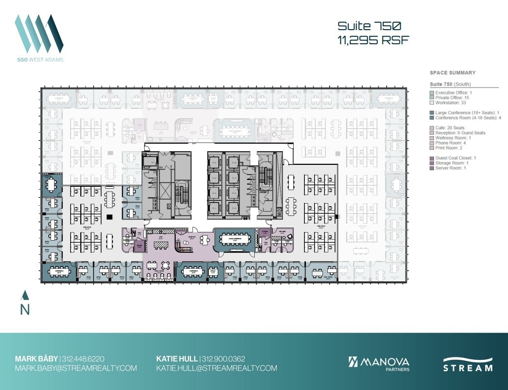 550 W Adams St, Chicago, IL for lease Floor Plan- Image 1 of 1