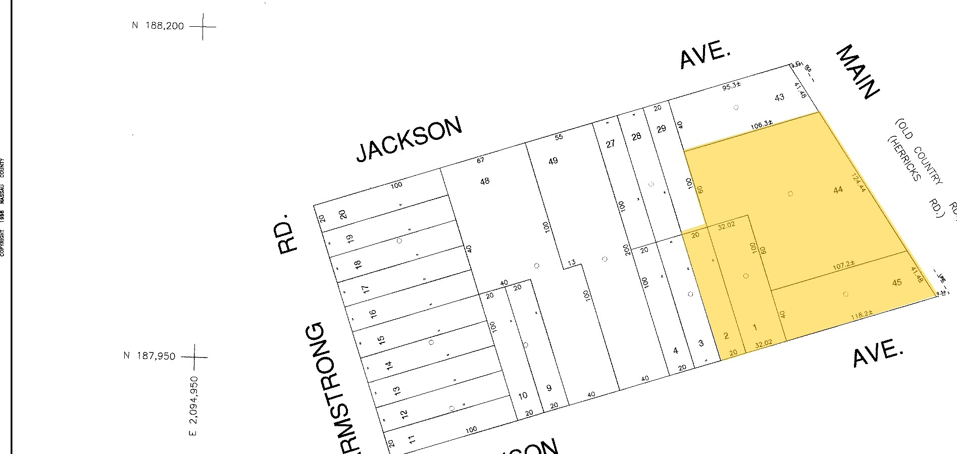 151 Herricks Rd, Garden City Park, NY for sale Plat Map- Image 1 of 1